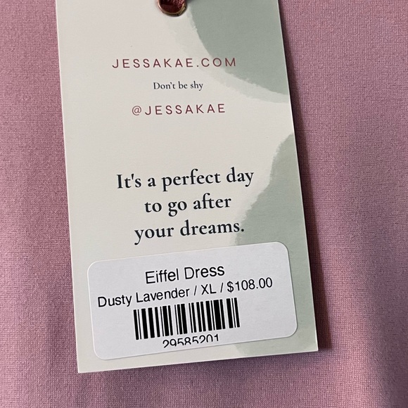 Pink Jesssakae Eiffel Dress in Dusty Lavender - Picture 5 of 5